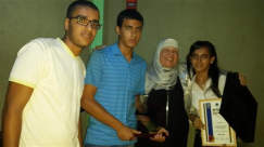 تكريم المربية الفاضلة آمال الباسل من اعدادية دار الحكمة في مدينة اللد